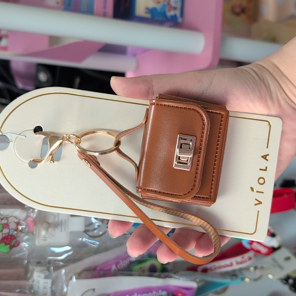 Mini purse keychain